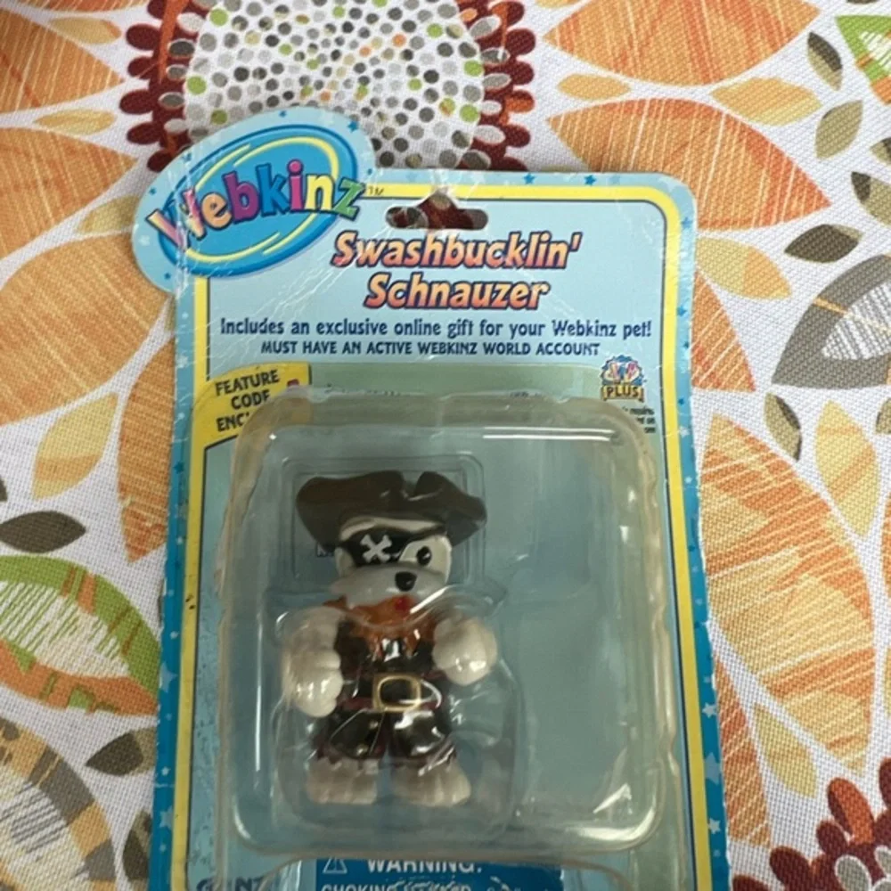 WEBKINZ Swashbucklin' Schnauzer Figure Series 2 Ganz Sealed With Code
